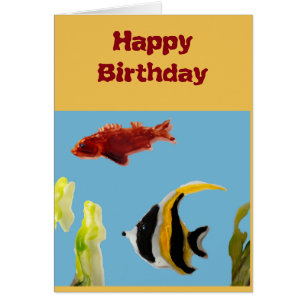Aquatische Malerei Fische Geburtstag