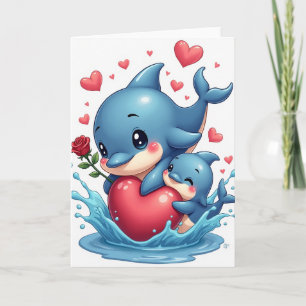 Aquatische Muttertags-Karte Karte