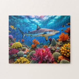 Aquatische Sicht auf einen Hai