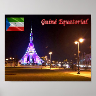 Äquatoriale Guinea - Bata - Torre de la Libertad - Poster