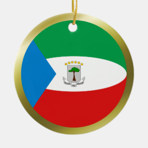 Äquatoriale Guinea Flag Ornament