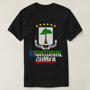 Äquatoriale Guinea Flag und Coat of Arms Patriotic T-Shirt