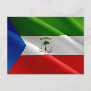 Äquatoriale Guinea - Flag Wave - Postkarte