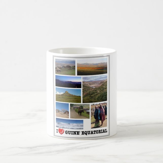 Äquatoriale Guinea - I Liebe - Kaffeetasse (Mittel)