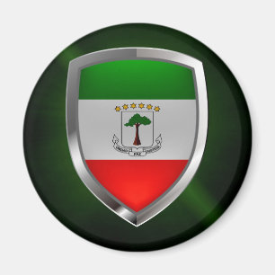 Äquatoriale Guinea Mettalic Emblem Magnet