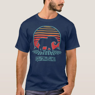 Äquatoriale Guinea Retro Vintag 80er Style T-Shirt