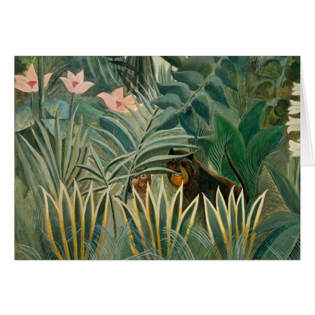 Äquatoriale Jungle, 1909 (Öl auf Leinwand) (Vorderseite (Horizontal))