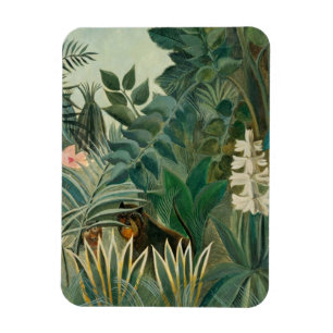 Äquatoriale Jungle, 1909 (Öl auf Leinwand) Magnet