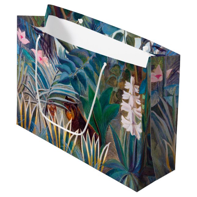 Äquatorialer Dschungel, Rousseau Große Geschenktas Große Geschenktüte (Vorderseite Schrägansicht)