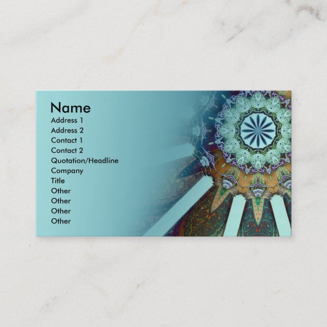 AquaTribe Business Card Visitenkarte (Vorderseite)
