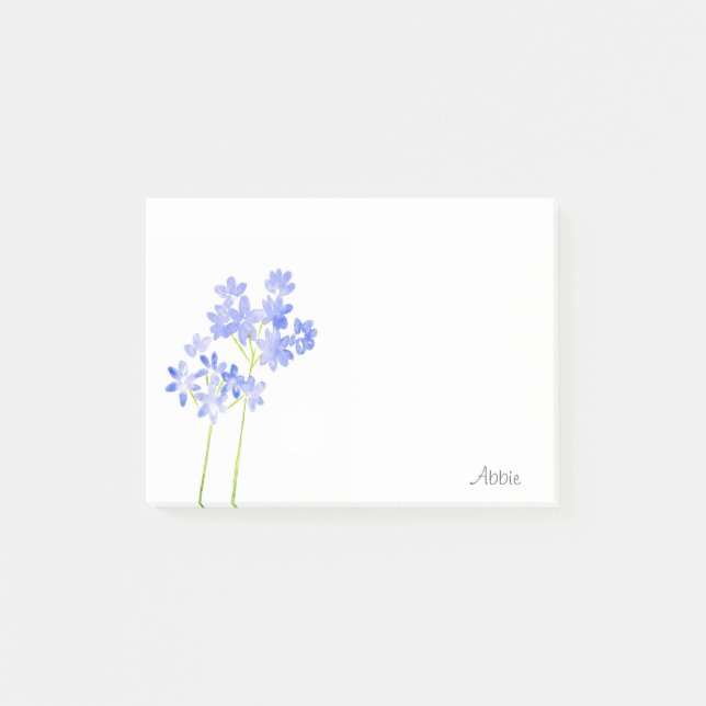 Aqucolor Agapanthus Post-it Klebezettel (Vorderseite)
