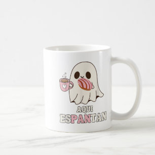 Aqui Espantan - Funny Spanish Halloween Mexican Pa Kaffeetasse