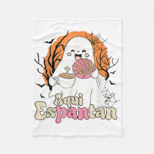 Aqui Espantan Pantasmas Ghost Conchas Halloween Me Fleecedecke