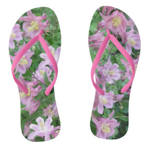 Aquilegia Blume Erwachsene Flip Flops