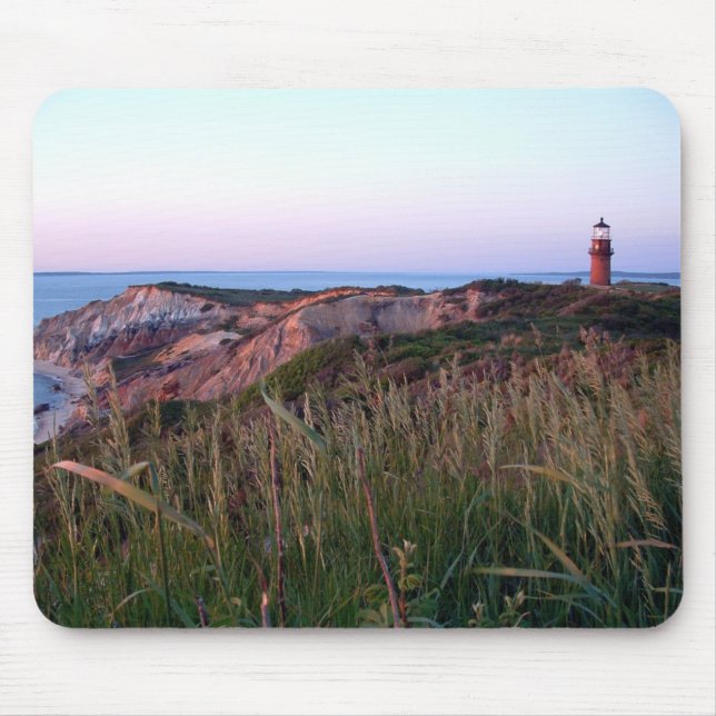 Aquinnah Sonnenuntergang und Leuchtturm Mousepad (Vorne)