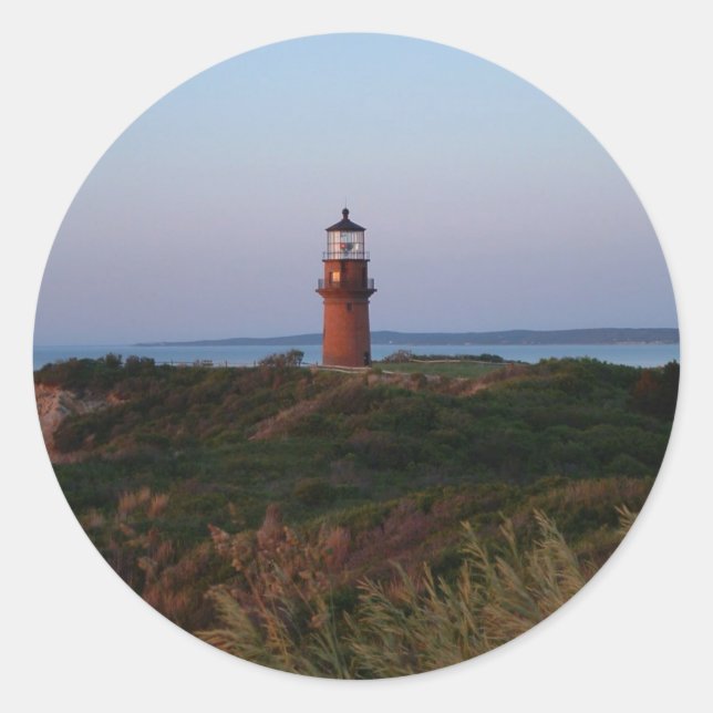 Aquinnah Sunset and Lighthouse Sticker (Vorderseite)