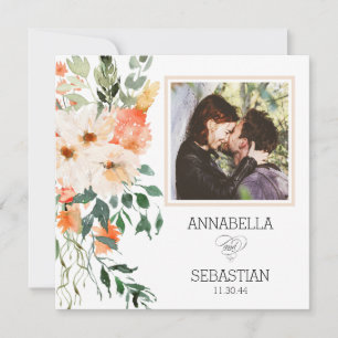 *~* AR12 QR UAWG Rosa Blume WEDDING Einladung