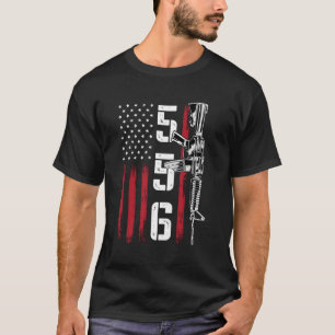 Ar15 Rifle 2D Adt 556 Ar-15 Zurück T-Shirt