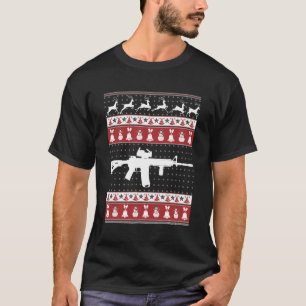 Ar15 Ugly Sweater Xmas zu Weihnachten T-Shirt