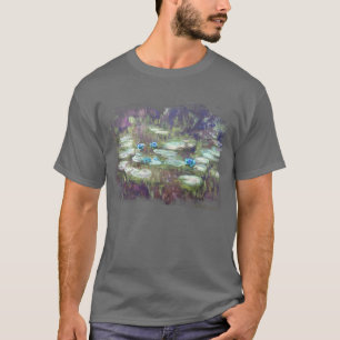 ** AR23 Monet Lily Pads Pond Abstrakt Classic T-Shirt