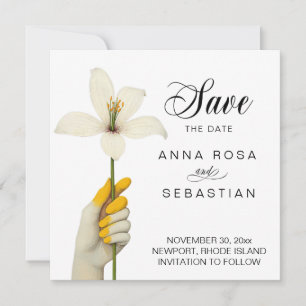 *~* AR6 Foto Elegant 5 Save the Date Vintag Einladung