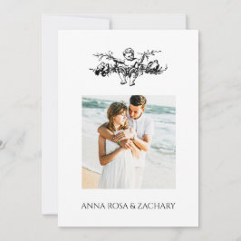 *~* AR6 Viktorianisch QR FOTO UAWG Wedding Cherub Einladung