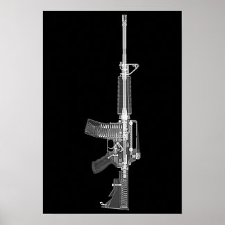 AR-15 CT-Scan/Röntgenplakat Poster