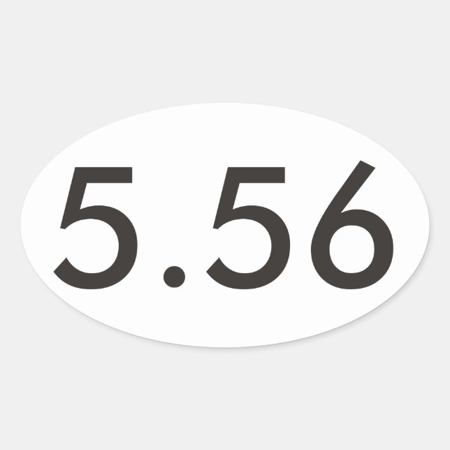 AR-15 Oval Aufkleber (Vorderseite)