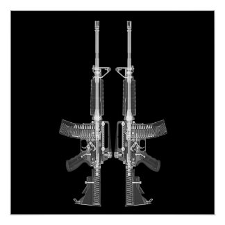 AR-15 POSTER DE DÉTAIL ÉLEVÉ DE L'image de numéris