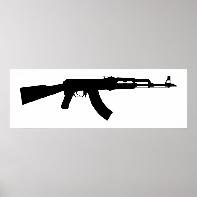 AR-15 Silhouette Poster (Vorne)