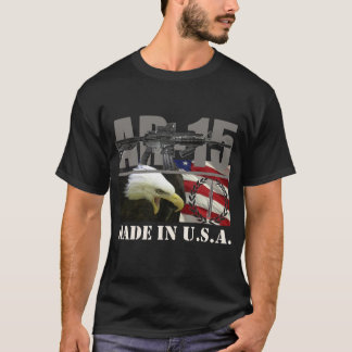 AR-15 USA Shirtschwarzes T-Shirt