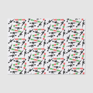 AR-15 Weihnachtspapier HO HO HO HO PEW PEW PEW PEW Seidenpapier