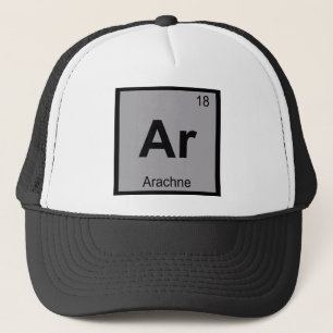 Ar - Arachne Griechisches Chemie-Periodensystem-Sy Truckerkappe
