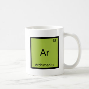Ar - Archimedes Lustiges Chemie-Element-Symbol T-S Kaffeetasse