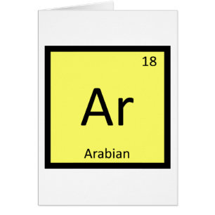 Ar - Chimie du Cheval Arabe Tableau Périodique