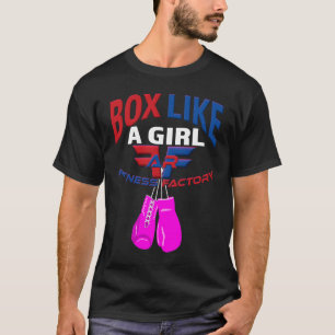 AR Fitness Factory Box wie ein Girl Pink Gloves T-Shirt