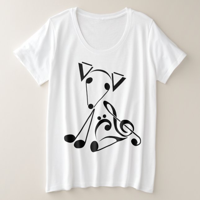 AR-SehenSie plus Größent-stück Große Größe T-Shirt (Design vorne)