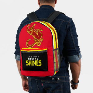 AR SHINN DELUXE BACKPACK BEDRUCKTER RUCKSACK