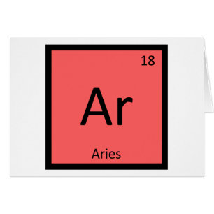 Ar - Signe du zodiaque Bélier Chimie Symbole du ta