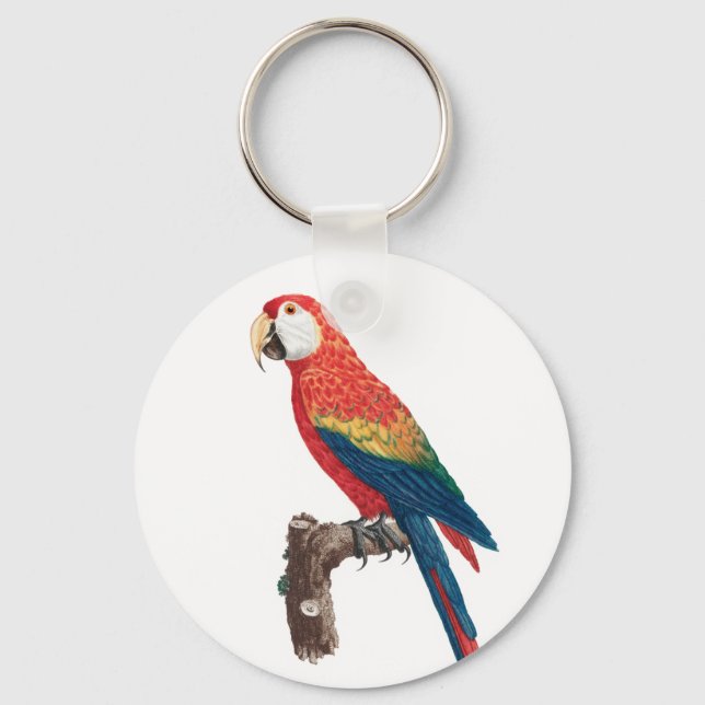 Ara Canga Parrot Schlüsselanhänger (Vorderseite)