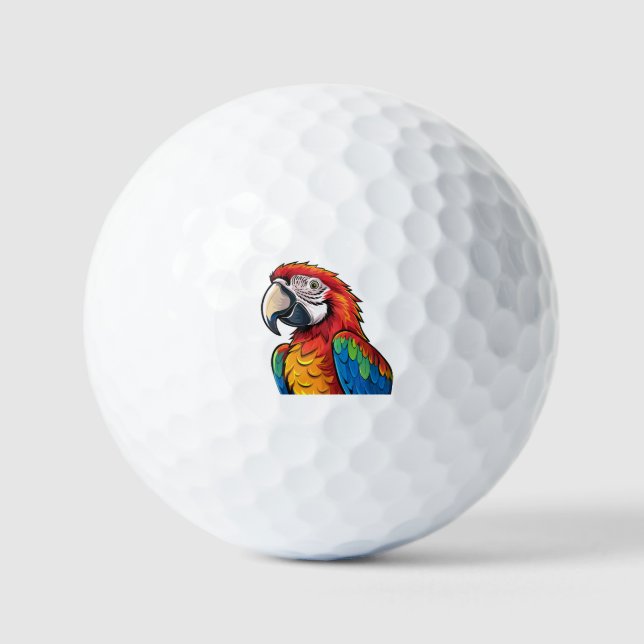 Ara-Papagei Golfball (Vorderseite)