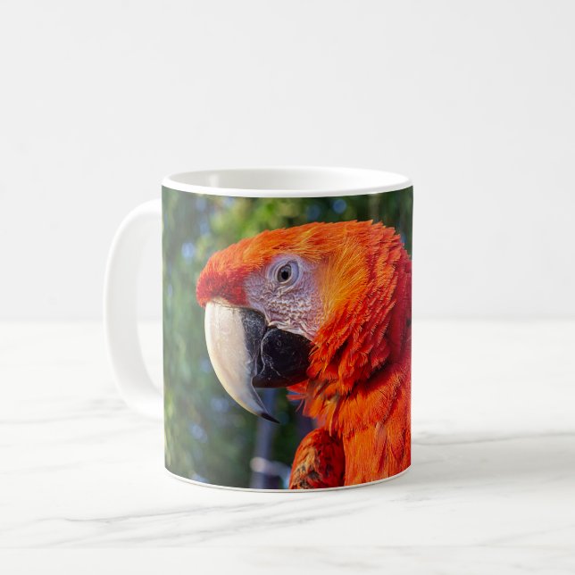 Ara-Vogel Kaffeetasse (Vorderseite Links)