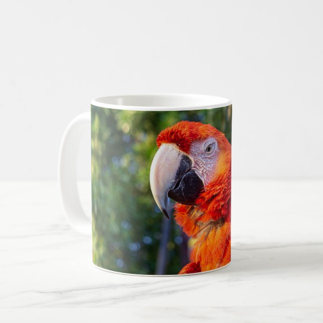 Ara-Vogel Kaffeetasse (Vorderseite Links)