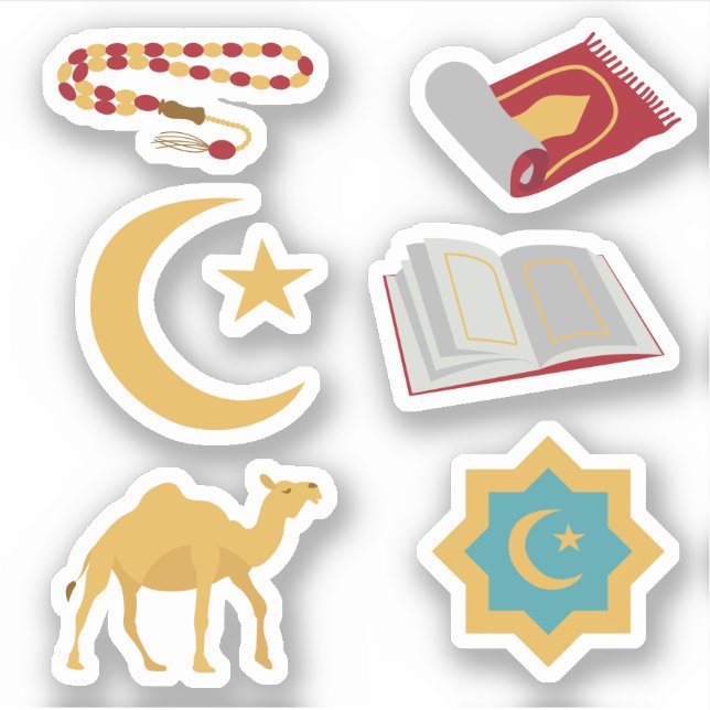 Arabe Ramadan Aïd musulman Fête Stickers islamique (Devant)
