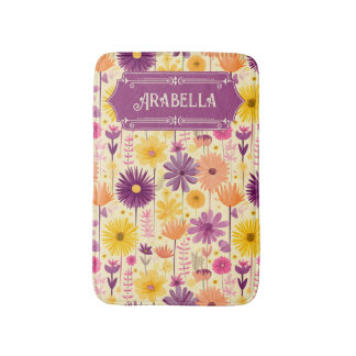 Arabella Cascading Modernes Blumenmuster Badematte