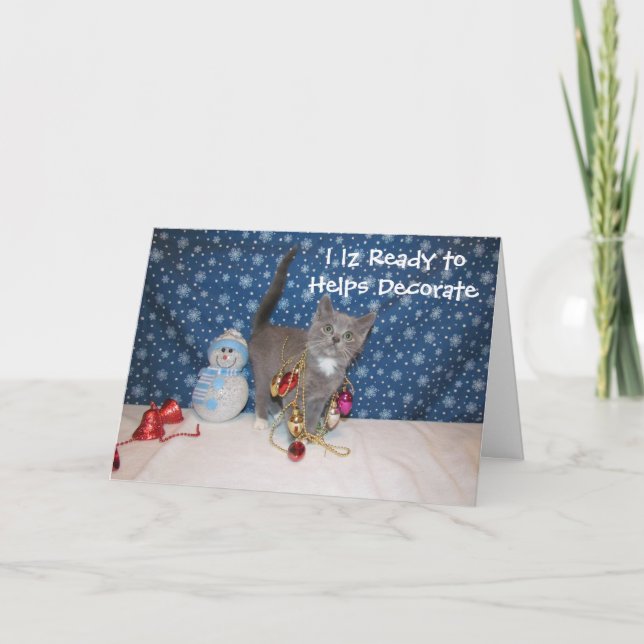 Arabella Weihnachten - Katze / Kitten Weihnachtska (Vorderseite)