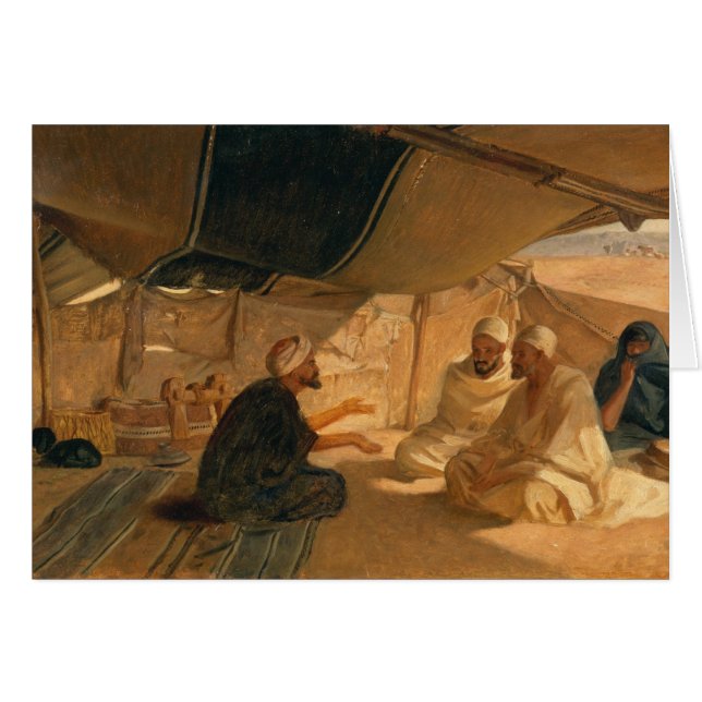 Arabes dans le désert, 1871 (Devant horizontal)