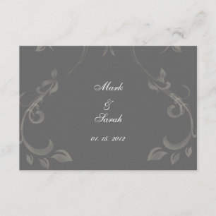 Arabeske blühen Tafel UAWG RSVP Karte