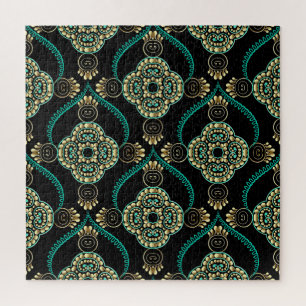 Arabeske Blumen, Vintage-Eleganz-Muster.