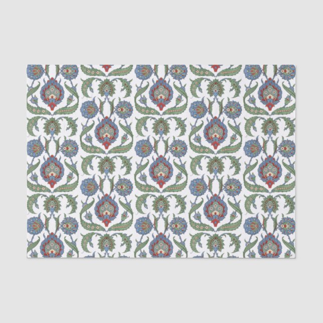 Arabeske Blumenmuster Seidenpapier (Vorderseite)
